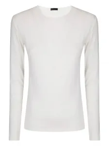 Футболка с круглым вырезом в рубчик HIRA, белый