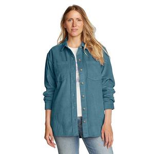 Женская вельветовая рубашка overshirt Madison Valley Eddie Bauer, Sea Blue