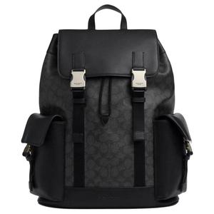 COACH Кожаный рюкзак из коровьей кожи мужской черный