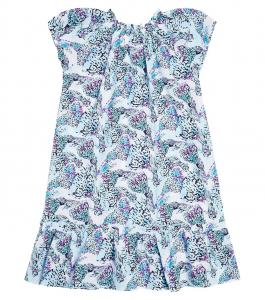 Платье giselle из хлопка Vilebrequin Kids, синий