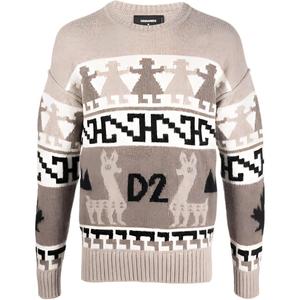 DSQUARED 2 Джемпер Dsquared2 с жаккардовым принтом