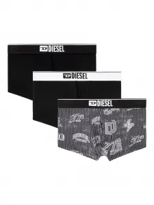 Набор боксеров с логотипом Damien-d на поясе и принтом Diesel, черный