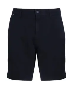 Шорты из хлопковой саржи облегающего кроя Hugo, синий