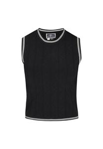 Вязаный топ DreiMaster Maritim Nautical, черный