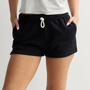 Детские шорты-бермуды из флиса с отворотом So, Black Luxe