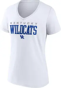 Женская белая футболка с промо-логотипом NCAA Kentucky Wildcats Fanatics