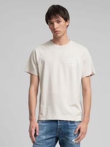 Футболка из органического хлопкового трикотажа с принтом, стандартного кроя.