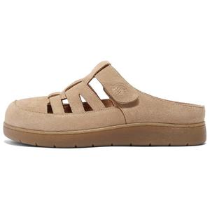 Senda Женские абрикосовые тапочки с резиновой подошвой, устойчивой к истиранию, и закрытым носком, цвет Apricot