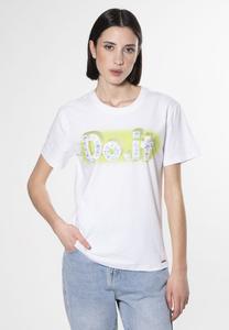 Футболка с принтом INFLUENCER, белый