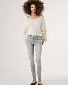 Женские джинсы-скинни с эффектом поношенности Pepe Jeans, серый