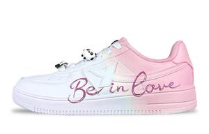 XTEP Кроссовки Air Force One с нескользящим и износостойким покрытием, низкие, для скейтбординга, мужские, белые, розовые