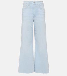 Укороченные джинсы Le Palazzo с широкими штанинами Frame, Clarity