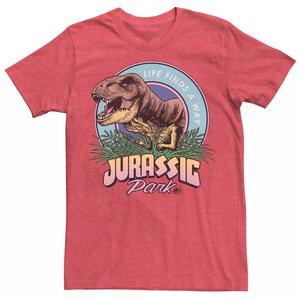 Мужская футболка Jurassic Park Life Finds A Way с ярким графическим рисунком Licensed Character
