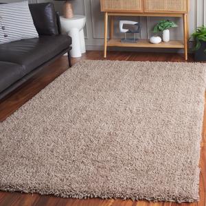 Ковер SAFAVIEH, 153 x 244 см, Classic Shag Collection, цвет Taupe, ручной работы, идеален для помещений с высокой проходимостью в гостиной, спальне (SG240D)