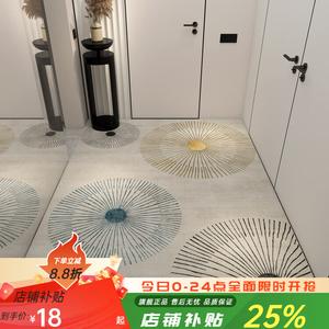 Budis Ковер 40х60 см для прихожей/ванной, впитывающий, нескользящий, с рисунком травы, набор из 2 шт