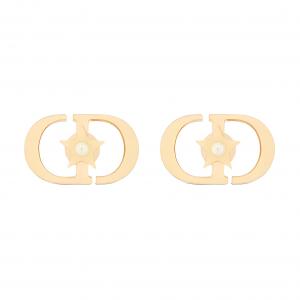 Золотые серьги-гвоздики для женщин Metal Stud DIOR