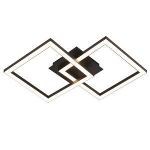 Светодиодный потолочный светильник Nettlife Eis, 30x6x47 см, черный