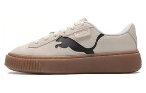 Кожаные платформы 'Бежево-коричневые' Женские PUMA, Бежево-черные