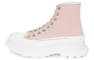Кеды высокие Alexander Mcqueen Tread Slick, розовый / белый