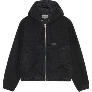 Stussy Рабочая утеплённая куртка из брезента, Blackened