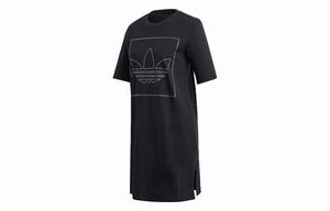 Adidas Originals Женские шорты-платье с рукавами, цвет Black