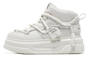 Женские джинсовые износостойкие утепленные высокие кеды для скейтбординга VICKI BROWN, черно-розовые