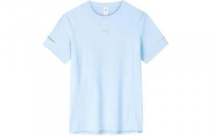 Anta Женская беговая футболка с рукавами реглан из коллекции Running Collection, цвет аквамариновый, голубой