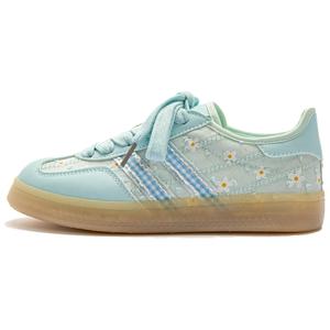 Far waves Амортизирующие устойчивые к истиранию лоу-топ скейтборд кроссовки для женщин в голубом цвете, цвет Cyan