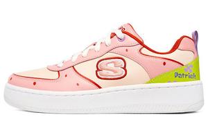 Кроссовки для скейтбординга Spongebob Squarepants X Sport Court 92 женские, низкие, розовые/красные Skechers
