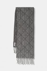 Шарф с шерстью Calvin Klein, серый