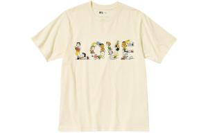 Футболка унисекс светло-желтая Uniqlo, светло-желтый