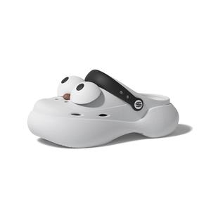 CHIKOKU Облачные тапочки с большим глазом монстра и облегающим носком для женщин, малый размер, цирконовый белый, цвет Small Zircon White