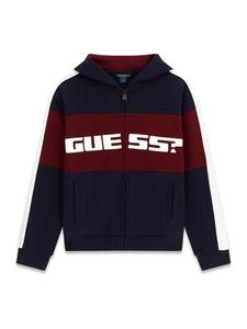 GUESS Худи на молнии в синем цвете