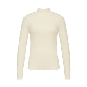 Женский свитер Deep Breath в полоску с высоким воротником, хаки