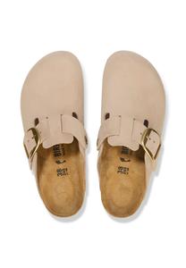 Мюли BOSTON BIG BUCKLE Birkenstock, бежевый