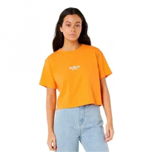Футболка с коротким рукавом Rip Curl Tokens Crop, оранжевый