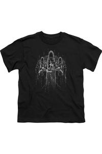 Футболка с коротким рукавом для детей "Властелин Колец: Девять" Gildan, черный