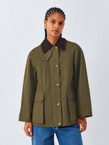 Водостойкая хлопковая куртка Barn John Lewis, Khaki