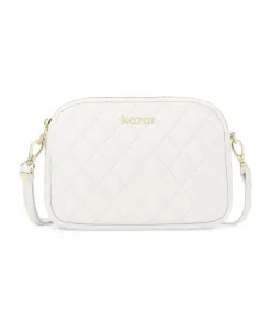 Белая сумочка с эффектным стеганым узором. Kazar, белый