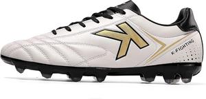 Футбольные бутсы KELME для мужчин и женщин - Унисекс для игры на улице и в зале, взрослые размеры - Микрофибровая кожа, AG/FG, белый