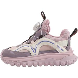 Детские низкие уличные кроссовки Slip Resistant Anti Kick Abrasion Resistant Waterproof Thermal NAVIGARE, розовый фиолетовый