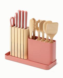 Набор из 14 ножей и столовых приборов из нержавеющей стали Caraway, Perracotta