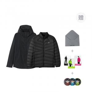PIONEER CAMP Ветровка Unisex, Black (Goose Down Liner)