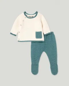 Детский трикотажный комплект с контрастным карманом Coconut El Corte Inglés, мультиколор