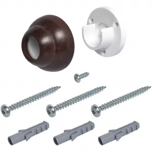 Настенные кронштейны Тюринген для карнизов Ø 28 мм Liedeco, Nussbaum