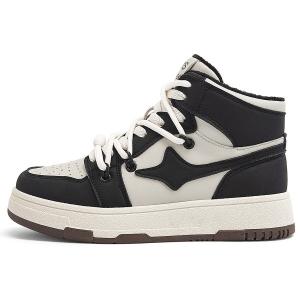 Кеды, скейтборд обувь женская высокая Oms, серый/красный