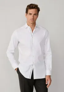 Рубашка в тонкую полоску с узким рисунком Hackett London, White