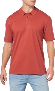 HUGO Мужская поло с контрастным логотипом по центру, Ceramic Red
