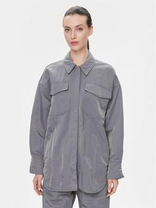 Рубашка оверсайз Samsøe Samsøe, серый