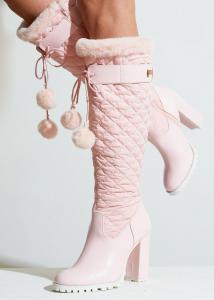 Сапоги Coco Puffer Sparkl, розовый